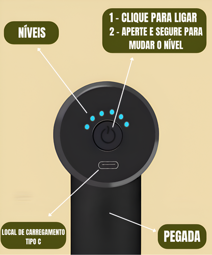 Pistola Massageadora ALÍVIO PRO